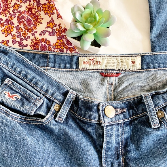 Hollister Faded Medium Wash Stretch Jeans 3R - Picture 4 of 8